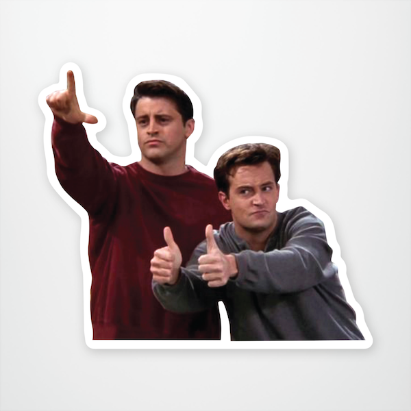 "Joey & Chandler" Sticker